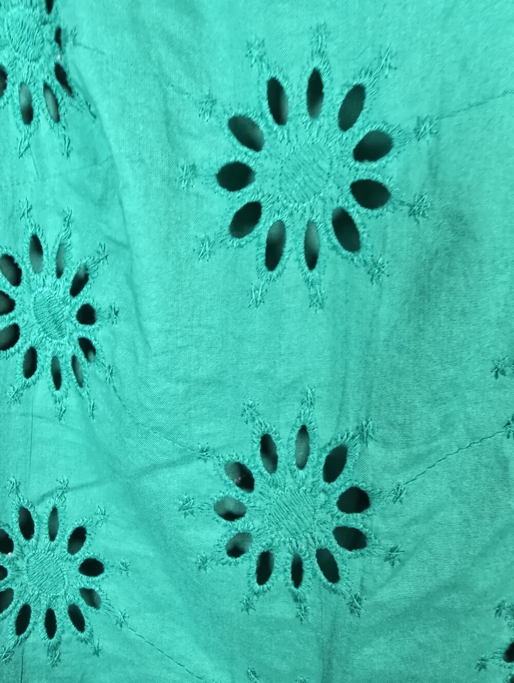 J. Crew Women's Sleeveless Lined Eyelet Shell Tank Top Emerald Green Size XS - Picture 8 of 11